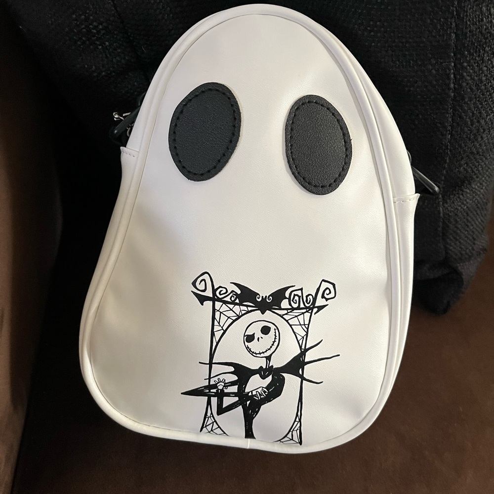 HAND PAINTED One of a Kind Ghost Crossbody Bag Purse!! - Picture 1 of 9